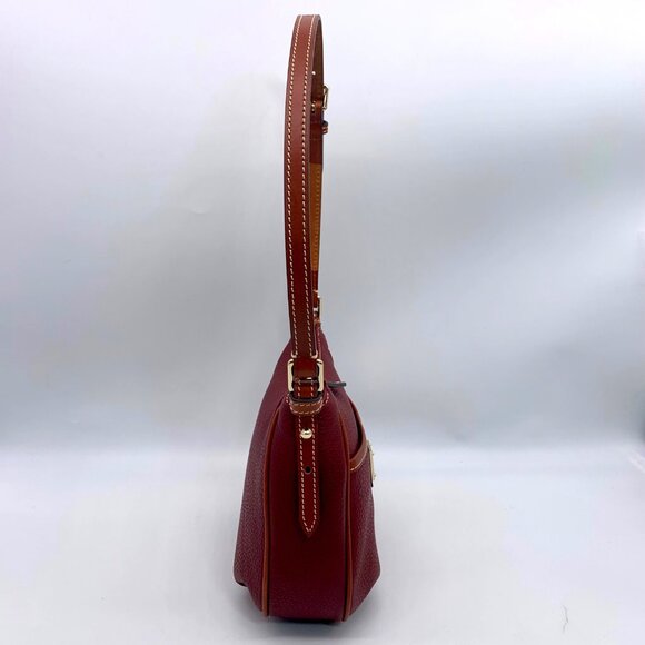 Dooney & Bourke Red Pebble Grain Margo Convertible Crossbody - Picture 3 of 12
